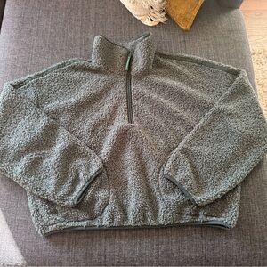 Cozy Green Old Navy Sherpa Pullover Size Large